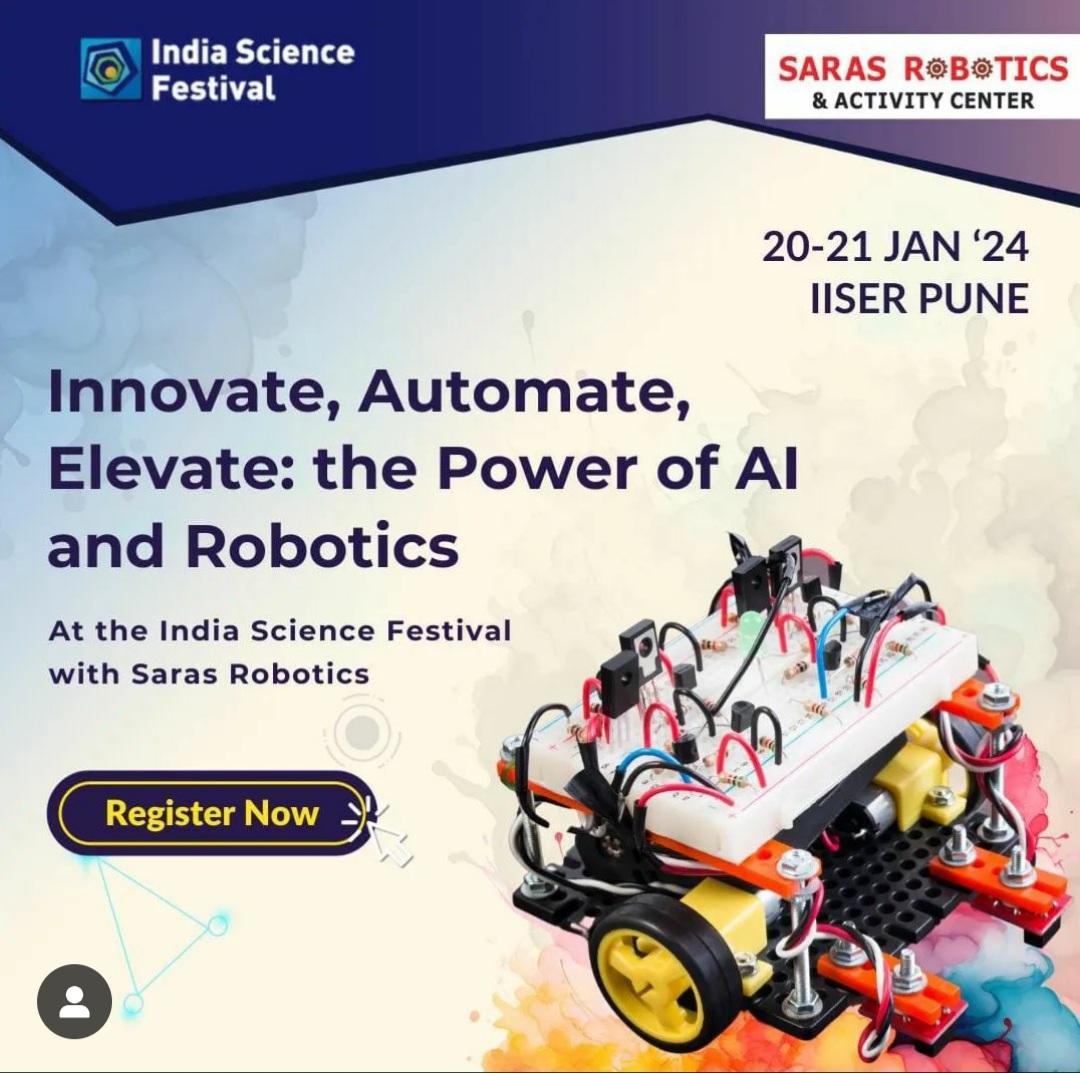 India Science Fest 2024 — Saras Robotics Booth